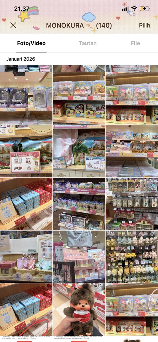 peendant's tweet photo. 🐰🎀 HELLO TRINKETS COLLECTORS! 🎀🐰

Monokura GO, sharing handcarry Jepang–Indonesia khusus trinkets &amp; cute stuff 🤍

🧸 Miffy, Monchhichi &amp; Bebichhichi, Sanrio, Gachapon, Sylvanian Families

✈️ Jastip Offline Jepang open tiap bulan
📦 Personal order all web Jepang

⬇️ LINK ⬇️ https://t.co/3J4A8pI2iO