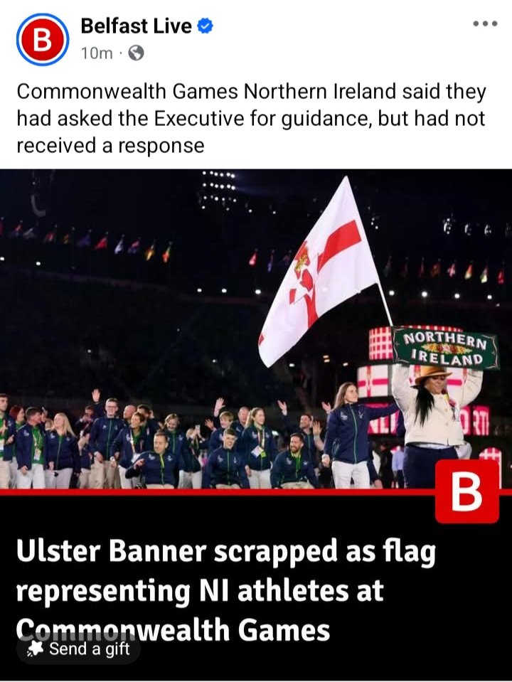 The decision to scrap the Ulster Banner as the flag for Northern Ireland athletes is wrong. It erases a long established symbol under which NI has competed with pride for decades. This isn’t progress it’s cultural dilution that risks division, not unity.