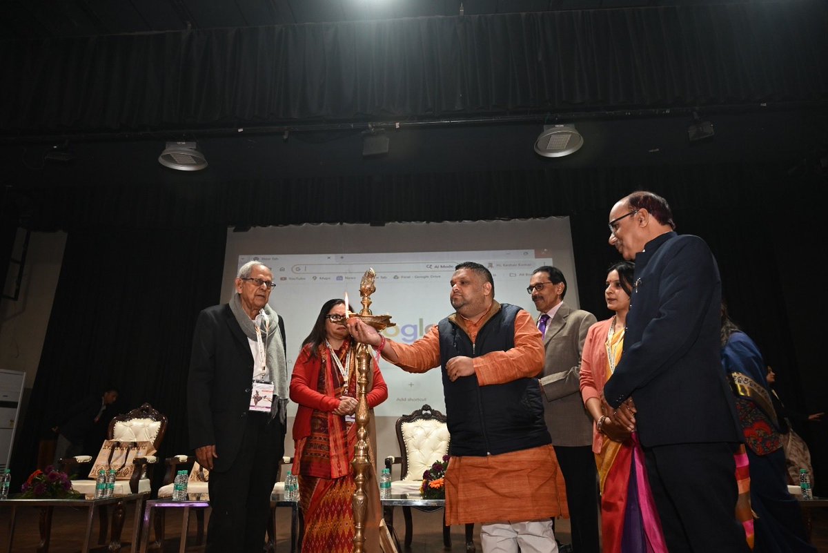 bksranchi's tweet photo. “Viksit Bharat@2047 is possible only when every woman &amp; child is safe and empowered.” – Shri Priyank Kanoongo

National Symposium inaugurated at NDMC, Delhi 
@KanoongoPriyank @sanjaykmranchi @narendramodi 
 #ViksitBharat2047 #ForEveryWomanAndChild #SamvadSeSankalpTak https://t.co/o6dQAeKDY6