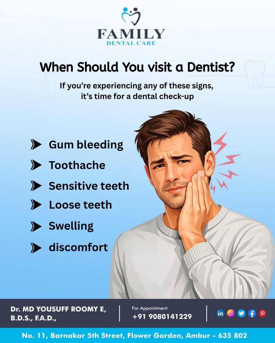 FDC_India's tweet photo. First comes discomfort.
Then pain starts affecting your daily life.
Dr. MD Yousuff Roomy helps restore comfort and confidence with the right treatment at the right time.
📞 +91 9080141229
📍 No. 11, Barnakar 5th Street, Flower Garden, Ambur – 635 802 https://t.co/DtP9LCfQER