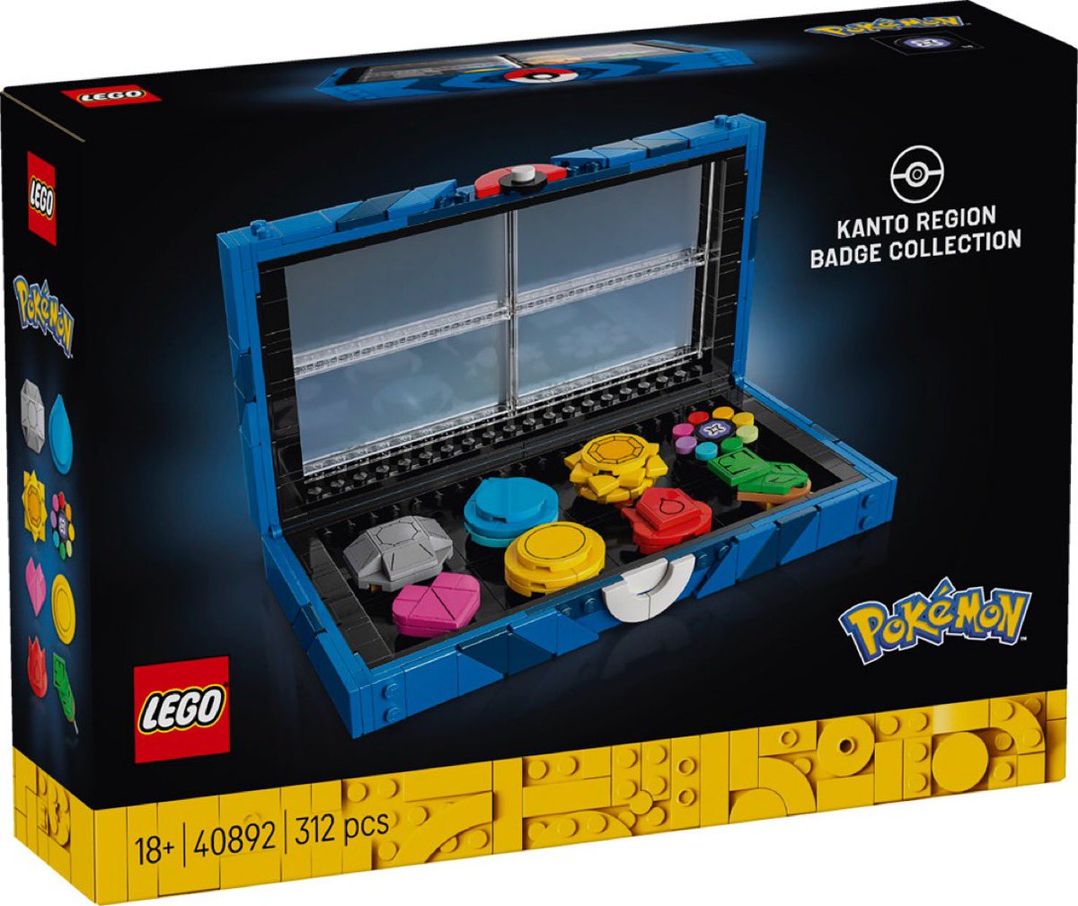 LEGO x Pokémon カントー地方 ジムバッジコレクション 海外公式