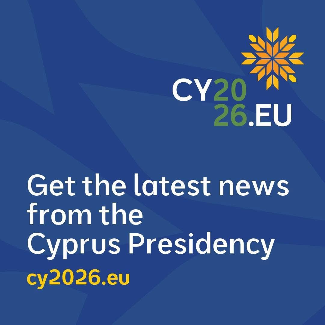 EUCYPRUS's tweet photo. Want to receive regular updates on the Cyprus Presidency of the Council of the EU 2026?

Join the mailing list to get the latest news ➡️ https://t.co/QzB5wkUqtZ 

#CY2026EU @CY2026EU https://t.co/SwOoEfjm3y