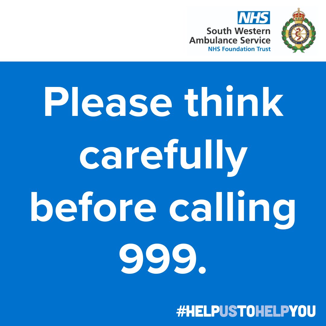 swasFT's tweet photo. We have had a very busy weekend and our 999 services continue to be under pressure today. 🚑
The best way you can #HelpUsToHelpYou is by only calling 999 for life-threatening emergencies. 🚨
#MakeTheRightCall https://t.co/g2iCUrRWiF