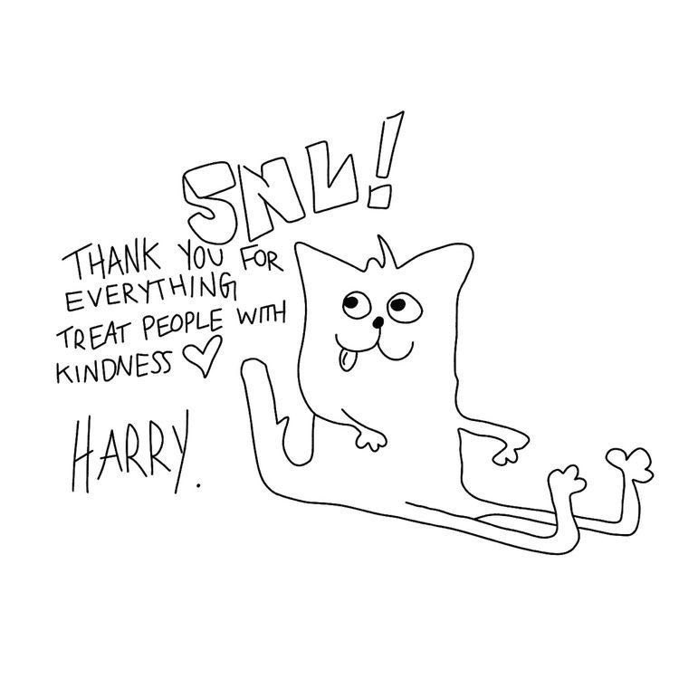 harry drawing his little doodles😭😭