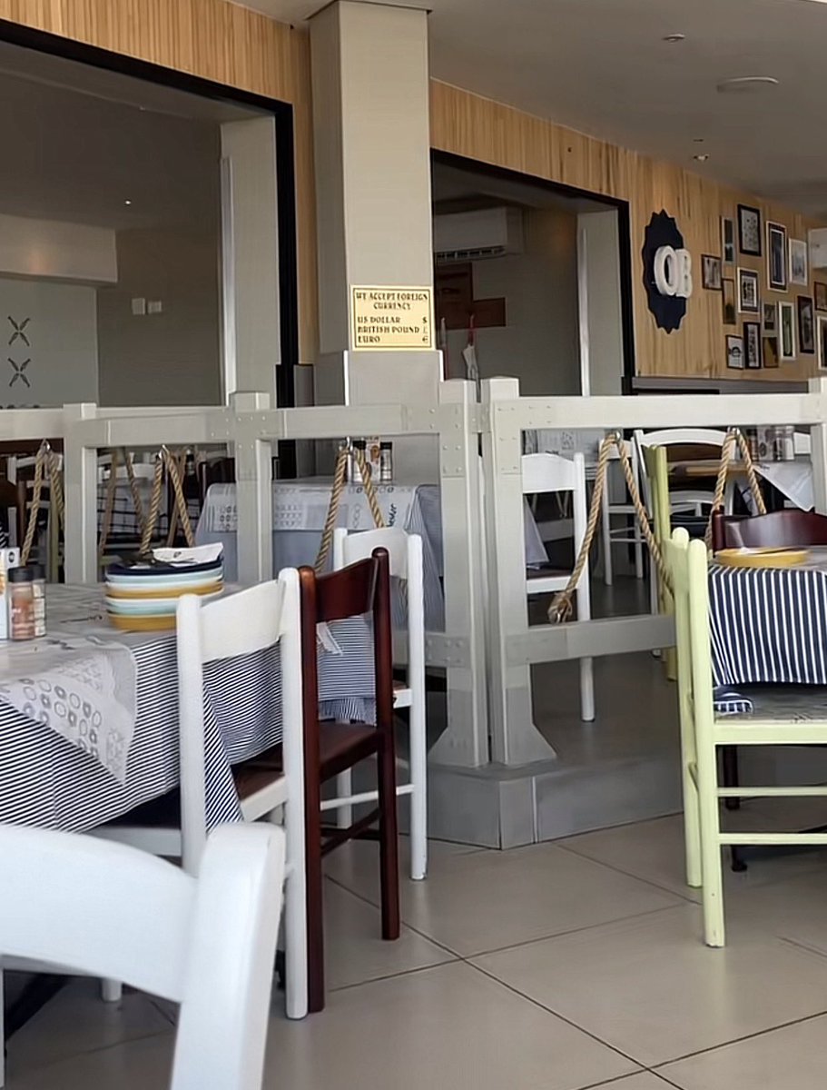 AdvoBarryRoux's tweet image. Meanwhile at Ocean basket in Cape Town! How is this legal in South Africa?