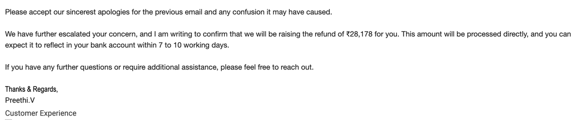 kaviarasans's tweet photo. @CaratLane @lindseyyclem @TataCompanies Why does it take 7-10 working days, if refund is initiated today? https://t.co/G8gOuTFyGM