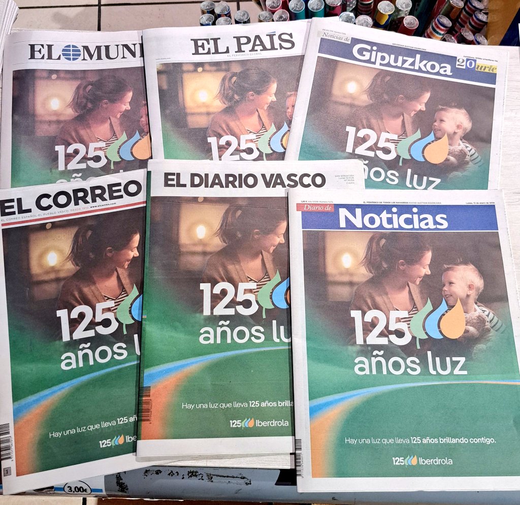 Gaur Ibertrolak ia egunkari guztien goiburuak erosi ditu, izan ere: 

«Inprenta sortu zenetik, prentsa askatasuna inprentaren jabearen borondatera mugatzen da»

Horregatik dira hain garrantzitsuak GARA edo BERRIA.

(Argazkia: Kaxeta Liburudenda, <a href="/andermgt/">andermgt #Etxera</a> bidez) 👇🏼