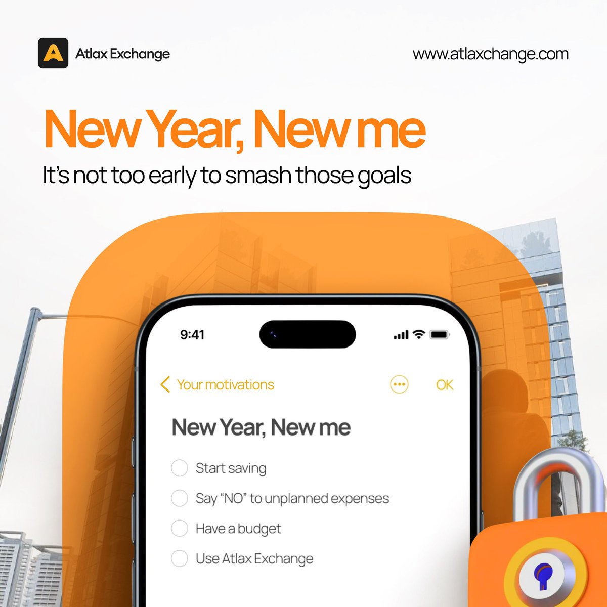 Atlaxchange's tweet photo. Involve me. Involve me 🧡
New year, fresh intentions, and this time, we’re actually sticking to them.
From saving smarter and budgeting better to choosing easier cross border payments with Atlax Exchange, it’s the small money habits that add up.
New goals. Better systems. https://t.co/383hywYRa8