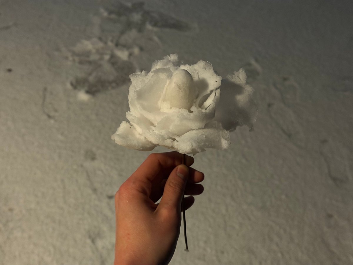 did hanbin just make a rose with the snow ??????? 🥹🥹