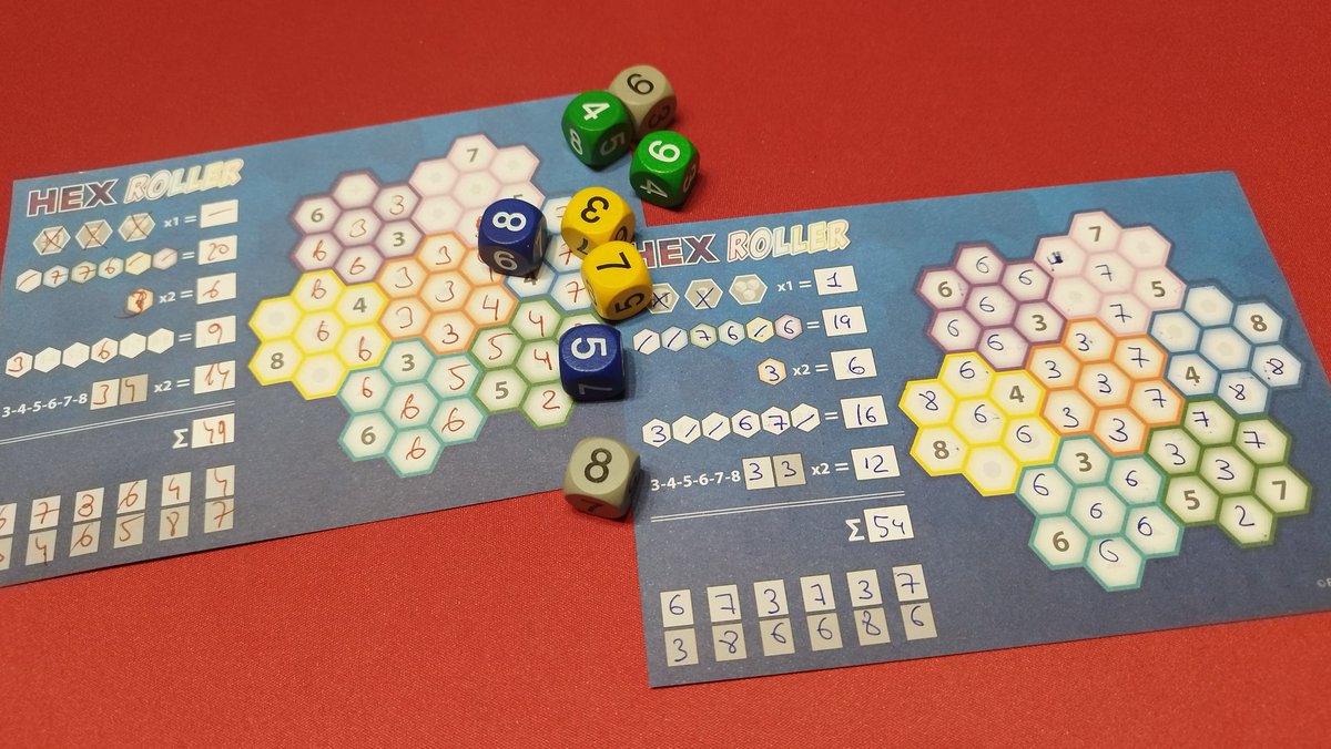 carmavi5's tweet photo. #Hexroller 🔷🔶 roll 🎲 & write 🖍️ rápido y divertido 😀👍. Con unas reglas 📄 muy sencillas y sin esperas entre turnos⌛, intenta puntuar más que tus rivales 🏆. @ArrakisGames https://t.co/OVnBM1mBw4