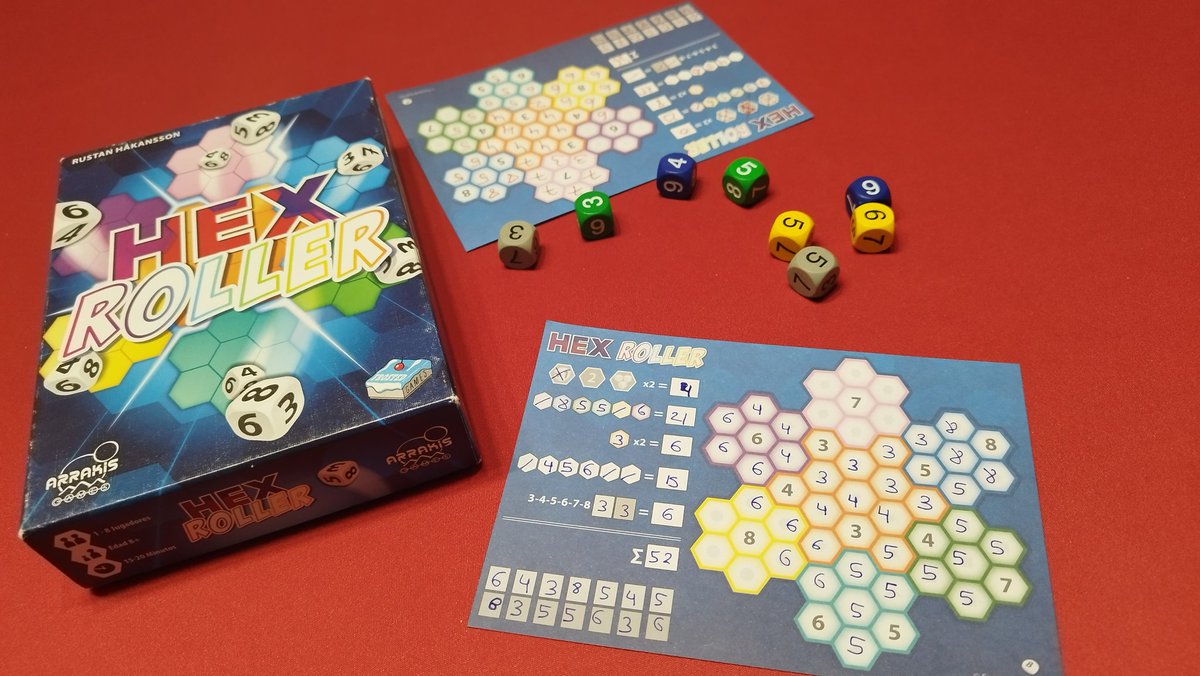 carmavi5's tweet photo. #Hexroller 🔷🔶 roll 🎲 & write 🖍️ rápido y divertido 😀👍. Con unas reglas 📄 muy sencillas y sin esperas entre turnos⌛, intenta puntuar más que tus rivales 🏆. @ArrakisGames https://t.co/OVnBM1mBw4