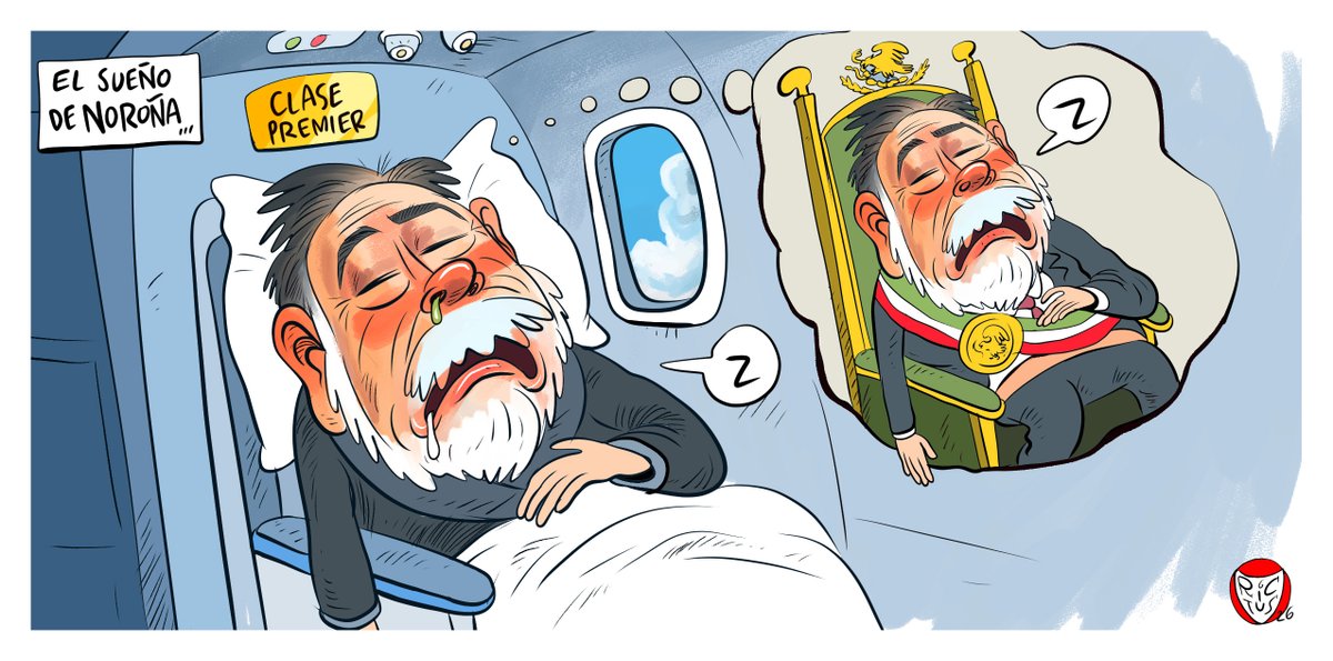 "El sueño de Noroña". Cartón publicado en <a href="/ElFinanciero_Mx/">El Financiero</a>