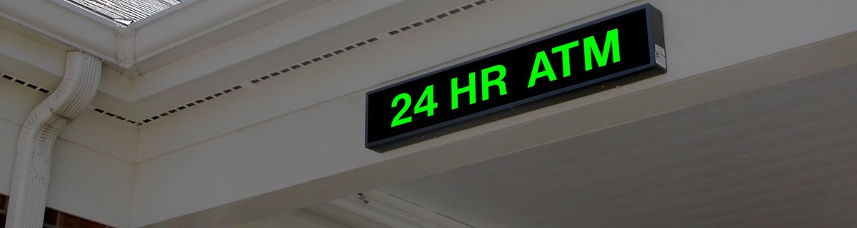 Signal_Tech's tweet image. Make your ATM lanes stand out — day or night, rain or shine!

Our ultra-bright LED signs are customizable and built to perform in any condition. #ATMSigns #LEDsigns #BankingTech

bit.ly/3UpxoSv