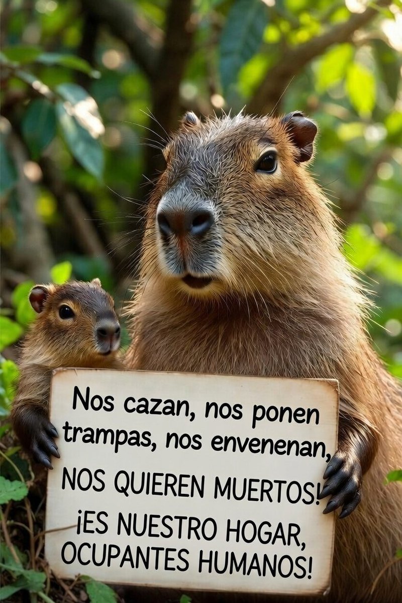 FreakLiliana's tweet image. En PBA son más peligrosos los carpinchos que los delincuentes!
#Nordelta 
BASURAS, DÉJENLOS EN PAZ!