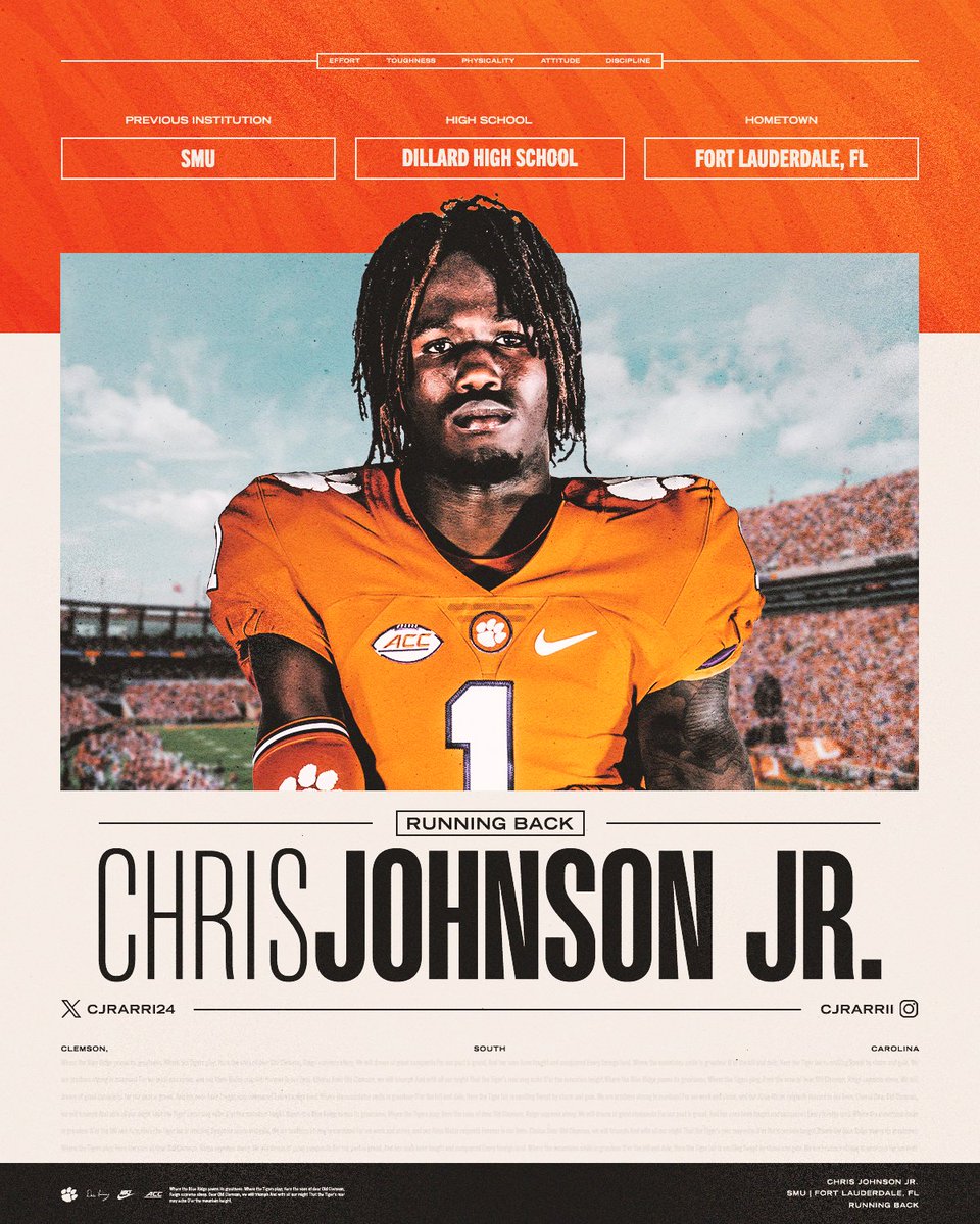 Elite speed coming to the backfield. Welcome to the Clemson Family, <a href="/Cjrarri24/">Rarri</a>! 🐅 #ALLIN