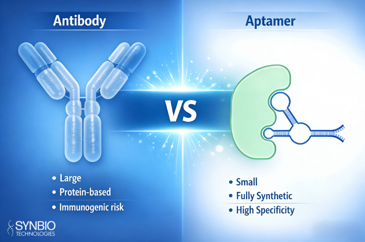 synbio_tech's tweet image. 🔬#Aptamers are synthetic DNA/RNA molecules that fold into 3D structures for high-affinity target binding, offering stability, scalability, and low immunogenicity vs #antibodies.
We support one-stop aptamer development for therapeutic &amp;amp; diagnostic research
hubs.la/Q03-llh40