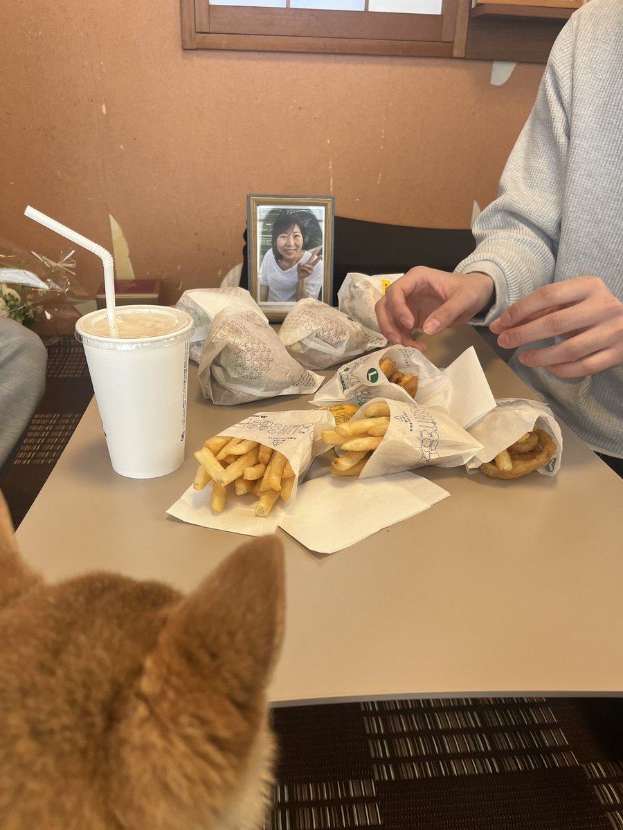 mikan_0928's tweet photo. 母さん、４回忌💐
今年も家族で集まりました。
お母さんが大好きだったモスバーガーを昼ごはんに食べてから
兄とボードゲーム買いに行ったところ麻雀を買うことになり、帰ってから気づけば4時間ほどしていました笑
ずっとずっと笑っている１日でした😌
お母さん、ありがとう！ https://t.co/N4tghkaIOQ