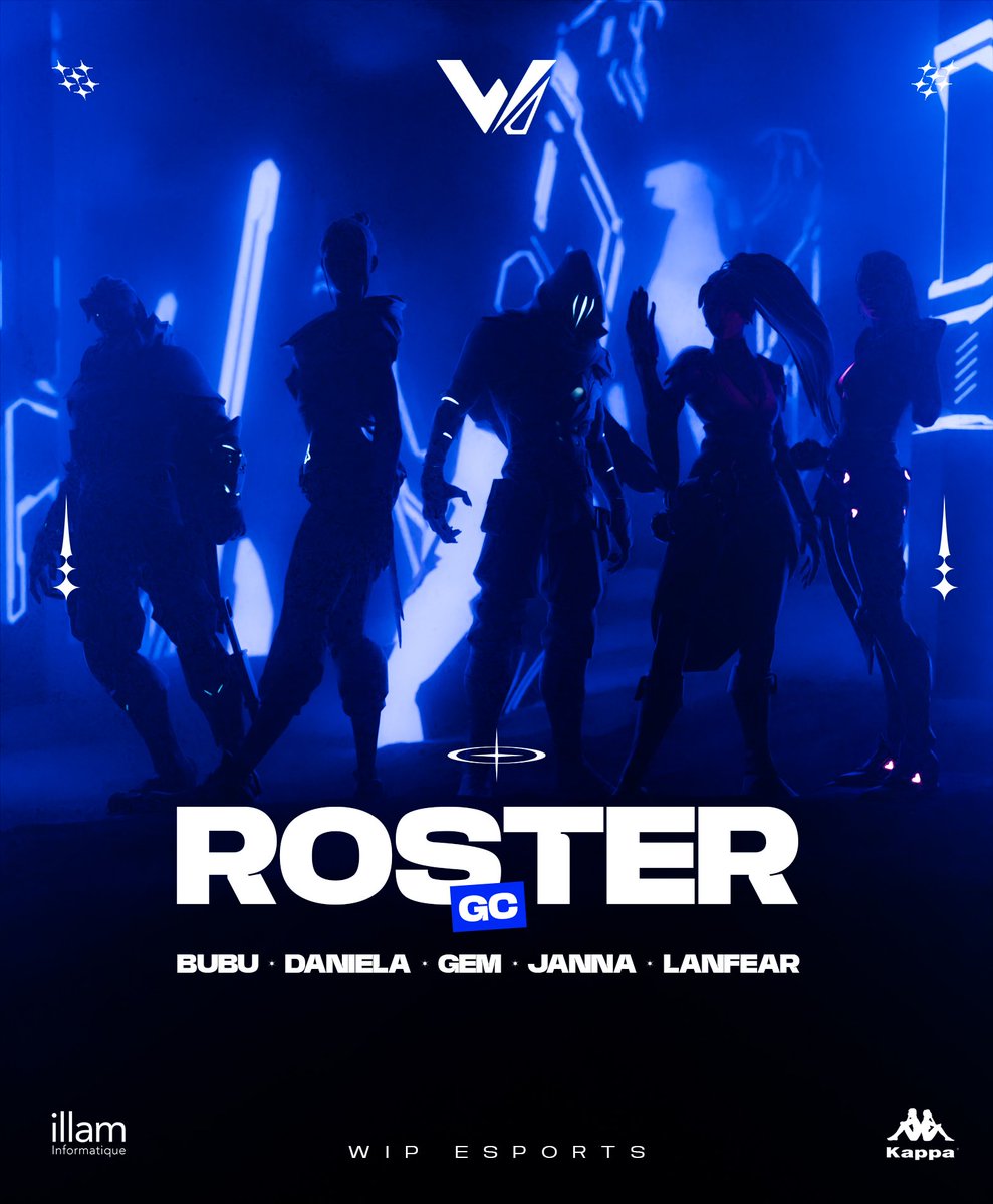 WIP_EsportsTeam's tweet image. Une nouvelle équipe, un objectif clair.

Nous participons au GAME CHANGERS EMEA KICKOFF ! 🫡

🇫🇷 - @bubuvlr 
🇫🇷 - @DanielaVLR_ 
🇫🇷 - @gemleph 
🇩🇪 - @jannavalr 
🇮🇹 - @Lanfear_ash 

(C) : @neveerz 

#WEAREWIP 🟦