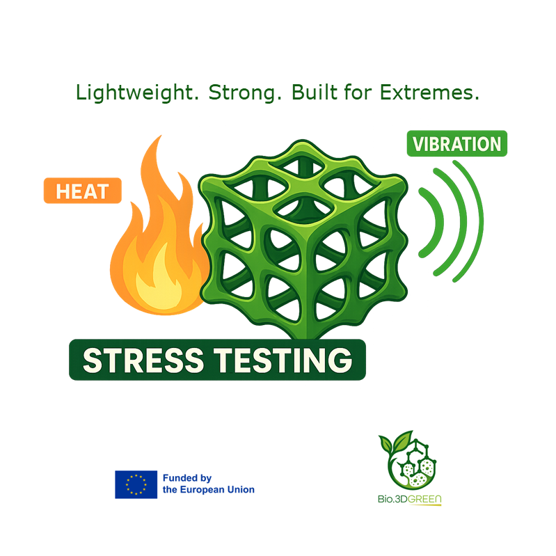 Bio3DGREEN's tweet photo. 𝐄𝐱𝐭𝐫𝐞𝐦𝐞 𝐏𝐞𝐫𝐟𝐨𝐫𝐦𝐚𝐧𝐜𝐞 𝐌𝐚𝐭𝐞𝐫𝐢𝐚𝐥𝐬 ⚡
Can sustainable materials survive the extreme? #Bio.3DGREEN develops lightweight, ultra-strong components that perform under heat, vibration &amp; stress.
Read more: https://t.co/fUgAmDDSUL
#Innovation #HorizonEurope https://t.co/NuG9x0lLUS
