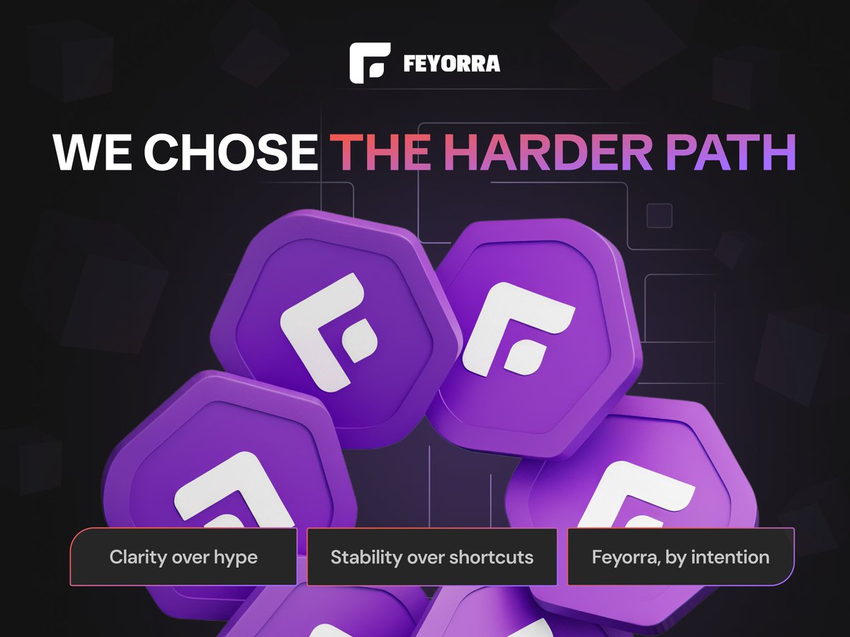 Too many DeFi outfits chase buzz before nailing the nuts and bolts.

Feyorra flipped the script.

Outcome's straightforward: 
– less curveballs 
– less shattered vows 
– steadier results

We chose that path on purpose.