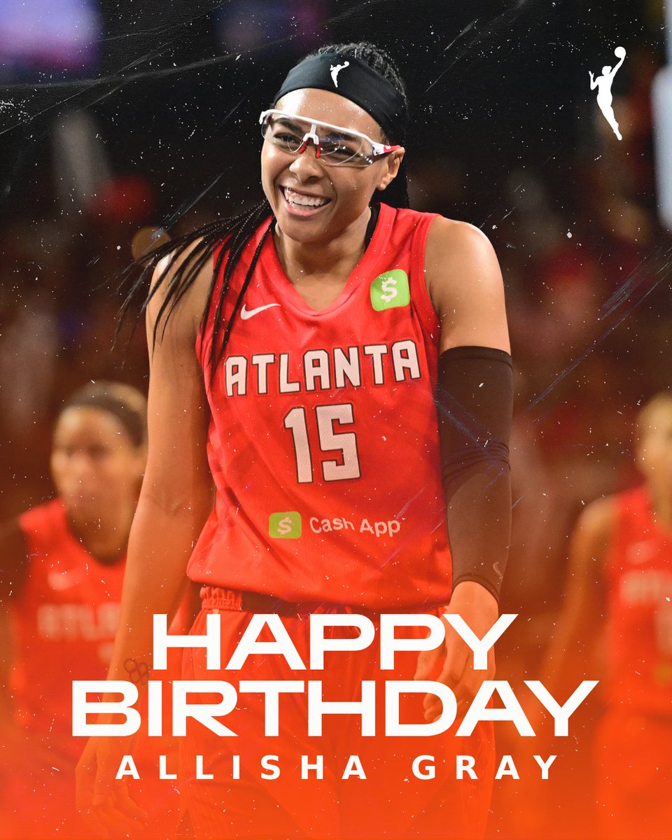 Join us in wishing Happy Birthday to the 2017 WNBA Rookie of the Year and 3x All-Star, Allisha Gray! 

#WNBABday