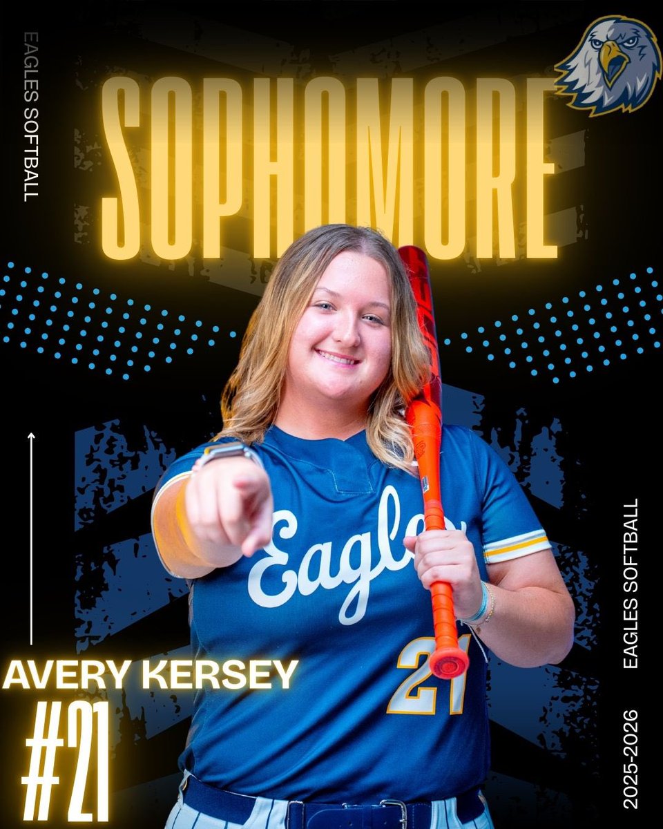 Meet the team: 🦅

Avery Kersey #20: C/1B

Hometown: Conyers, Georgia 

Go Eagles🦅