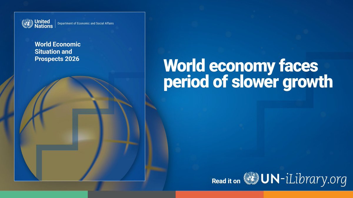 unpublications's tweet photo. #WorldEconomyReport now on #UNiLibrary

The world economy has shown resilience, but trade tensions, geopolitical risks, &amp; fiscal strains are clouding the outlook. Global growth is forecast to slow, undermining progress towards the #GlobalGoals. https://t.co/Y6HkgjXLwQ https://t.co/6EJXKhtRHF