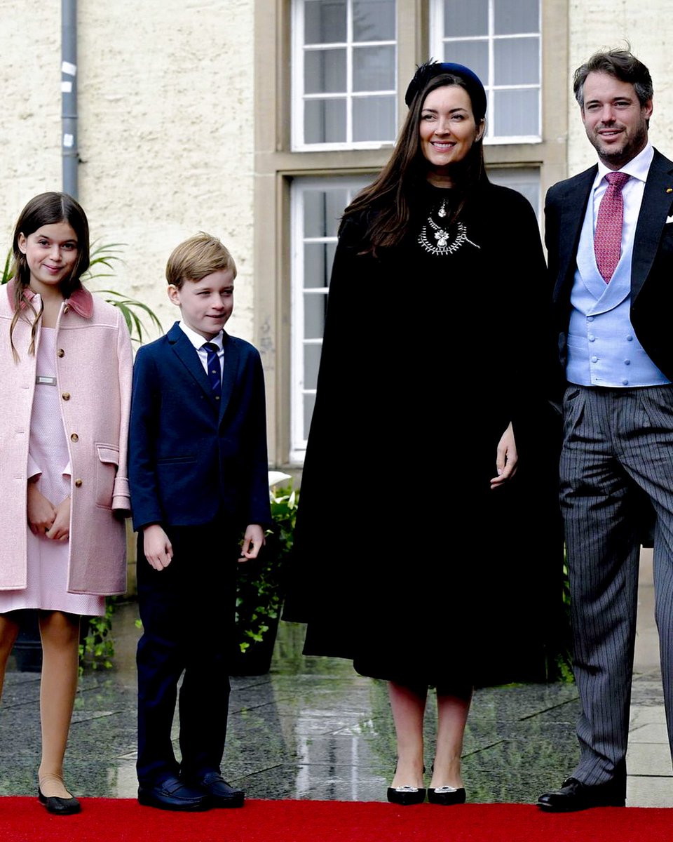 royalchildren_'s tweet photo. #PrinceFelix #PrincessClaire #PrincessAmalia and #PrinceLiam attend Te Deum mass on the occasion the Abdication ceremony of Grand Duke Henri and the Accession to the throne of Grand Duke Guillaume V of Luxembourg, in Notre-Dame Cathedral in Luxembourg 👑🇱🇺 -October 5th 2025. https://t.co/wMS9xzBwB0
