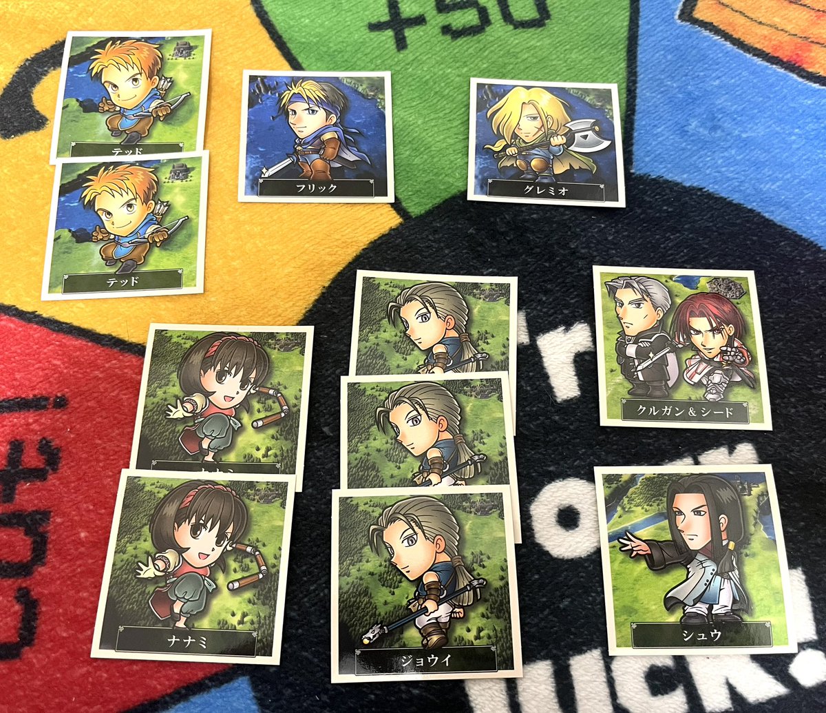 交換譲渡】おまけ風シール 求：坊ちゃん、2主くんシール 譲：写真の