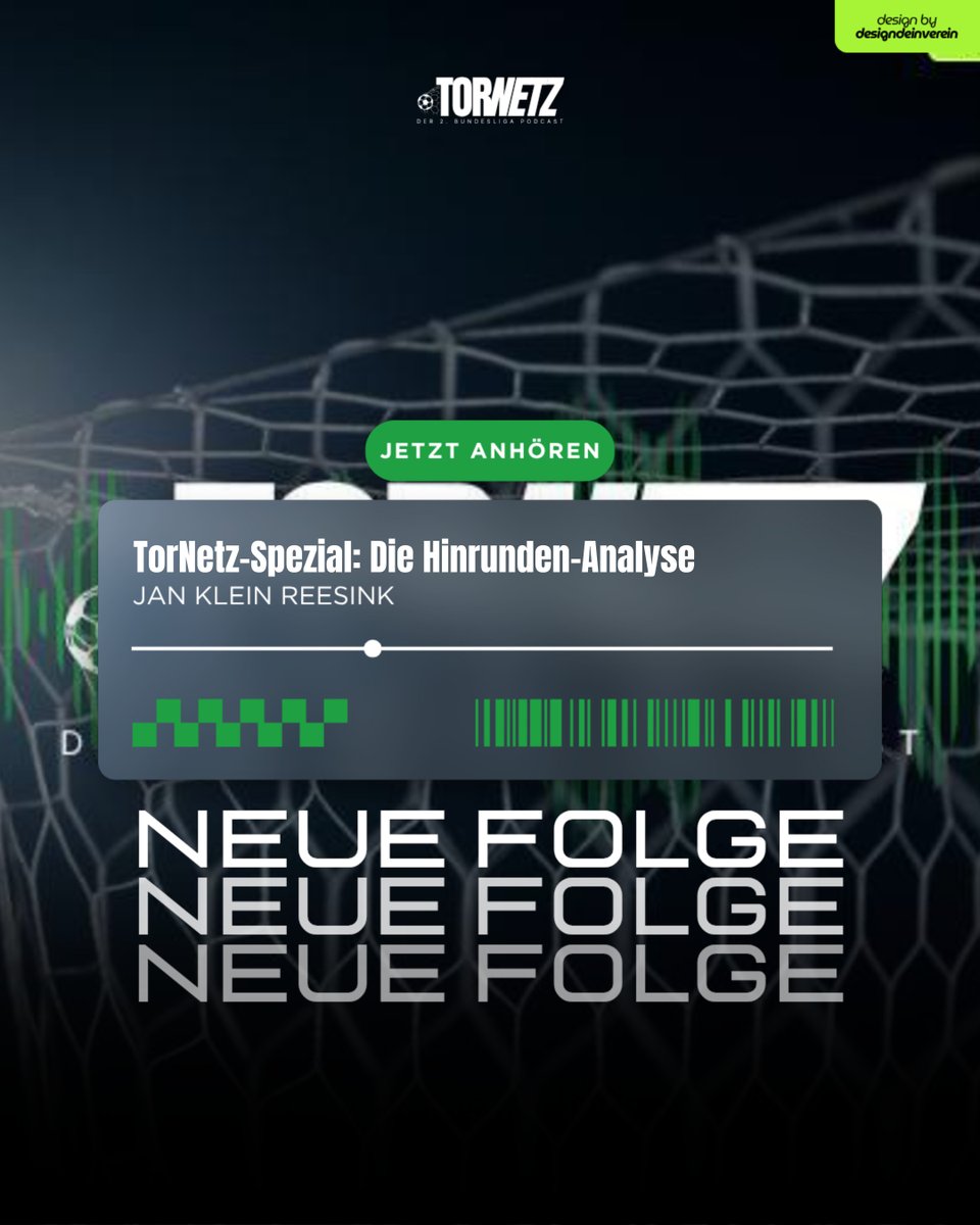 TorNetz98's tweet image. Die neue #Podcast-Folge von #TorNetz ist online !

Der Link zur Podcast-Episode⤵️:
tornetz-podcast.podigee.io/114-tornetz-sp…

🎨Designed by: @designdeinverein

🗣"Bei wem lief es gut, bei wem weniger? TorNetz beleuchtet vor dem Rückrundenstart alle Teams für euch."

#fußballpodcast #fyp #viral