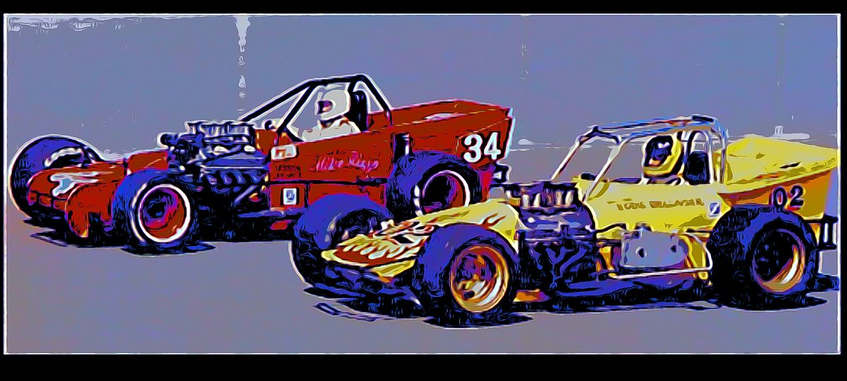 RaceChaser77's tweet image. Eddie Bellinger and Mike Rizzo @OswegoSpeedway #70s #Supermodified #digitalart #art #OswegoSpeedway @AllThingsSuperm #steelpalace