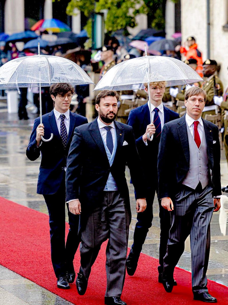 royalchildren_'s tweet photo. #PrinceLouis #PrinceGabriel #PrinceNoah and #PrinceSebastien of Luxembourg attend Te Deum mass on the occasion the Abdication ceremony of Grand Duke Henri and the Accession to the throne of Grand Duke Guillaume V, in Notre-Dame Cathedral in Luxembourg -October 5th 2025. https://t.co/pih0J3olJG