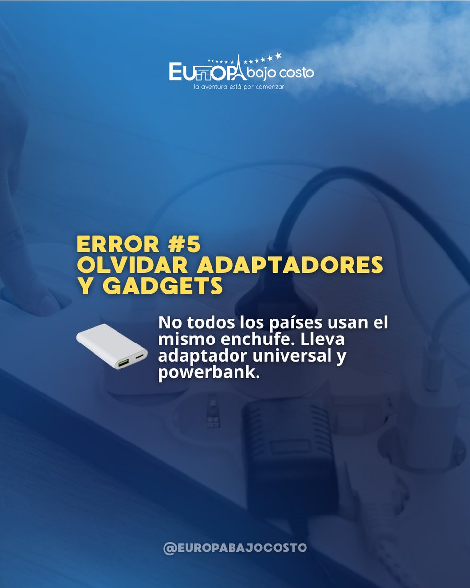 EuropaBajoCosto's tweet image. ✈️🌍 Viajar es increíble, pero hay errores que pueden arruinar tu aventura. Descubre en este carrusel los 5 fallos más comunes y cómo evitarlos para disfrutar sin preocupaciones. 

👉 Guarda y comparte con tu compañero de viaje 🌟

#Viajar #TipsDeViaje #ConsejosDeViaje