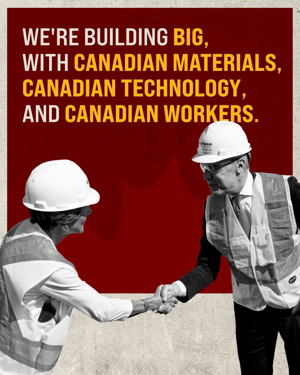 The Buy Canadian Policy makes Canada its own best customer by prioritizing Canadian suppliers and Canadian content. It strengthens homegrown industries, protects good jobs, and builds a more resilient economy. 

That’s how we Build Canada Strong!