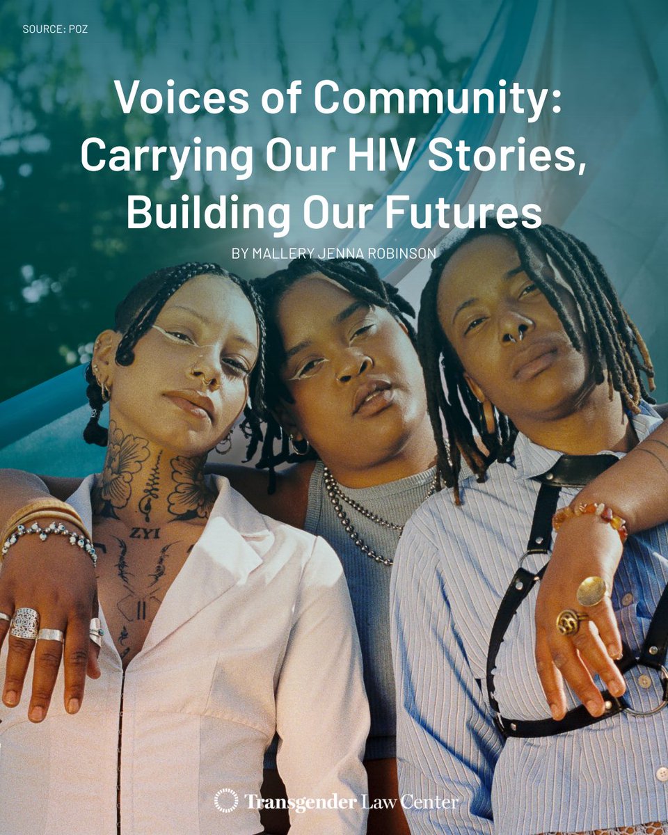TransLawCenter's tweet image. Our movements are guided by a long legacy of Black, trans resistance. The world that we are creating together must be rooted in that legacy. Together, we will build a future where everyone is affirmed. We all deserve dignity. 

poz.com/article/buildi…