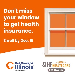 SIHF_Health's tweet photo. Life gets stressful, so it's easy to miss your window to get health insurance. Get in touch with a counselor, before the last day of enrollment on January 15th and they will assist you! 618.215.8130 https://t.co/9otyeitSph