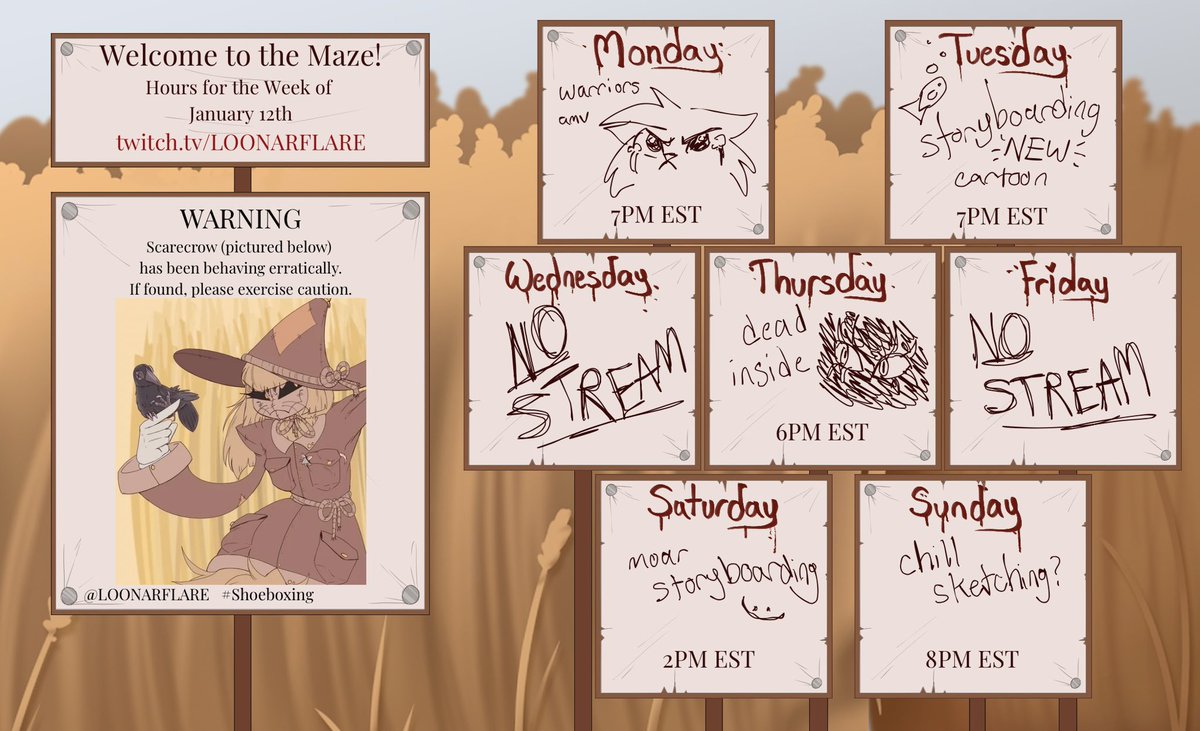 shoeboxVT's tweet photo. 🌾schedule for this week!!🍂
lots of storyboarding, very BIG BRAIN stuff, hope you can join me :-)
👾: https://t.co/nlFZYT4afz
marks: 🌾🍂
general tag: #Shoeboxing
#ENVtuber #Animator #vtuber #VTuberUprising #CoworkingStream https://t.co/J5RwkV0IkH