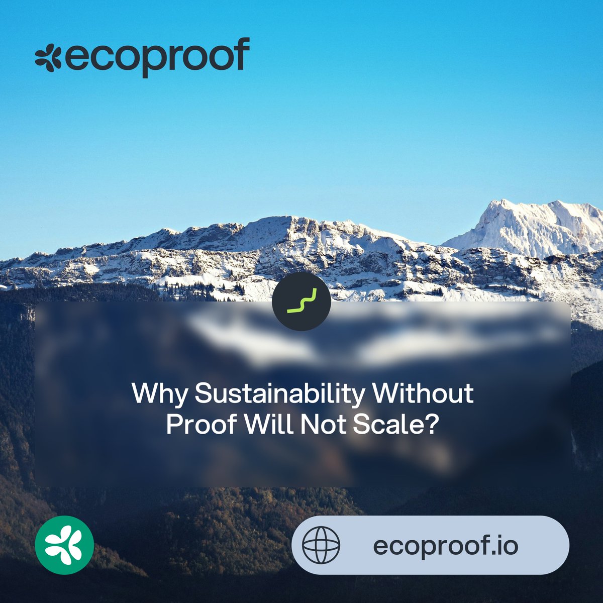 ecoproof_io's tweet photo. ♻️ Why Sustainability Without Proof Will Not Scale

Sustainability initiatives fail to scale not because of lack of intent, but because of lack of proof.

When impact can’t be verified, it can’t be compared.
When it can’t be compared, it can’t be trusted.
And without trust, large-scale adoption becomes impossible.

As ESG moves into the institutional era, sustainability must meet the same standards as finance or compliance - traceability, verification, and auditability.

This is where many initiatives fall short.
Reports are published, claims are made, but evidence remains fragmented or inaccessible.

Ecoproof is built around a simple principle:
if impact can’t be verified, it can’t scale.

By structuring sustainability data, linking it to real-world actions, and making verification transparent, Ecoproof creates the foundation needed for ESG to grow beyond pilot programs and isolated efforts.

Because scale demands proof. ♻️

🌍 https://t.co/2vC67Nb24q
📘 https://t.co/CW8OKJqHn5