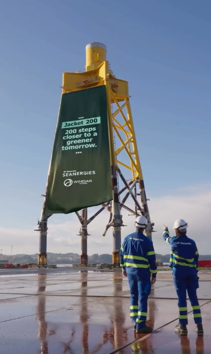 industriambient's tweet image. Navantia, junto con Windar Renovables, ha alcanzado un hito importante: 2️⃣0️⃣0️⃣ #jackets eólicas marinas construidas en las instalaciones de Navantia Seanergies en España.

Como socio global de confianza en el sector de la #energía eólica marina, impulsando la #transición