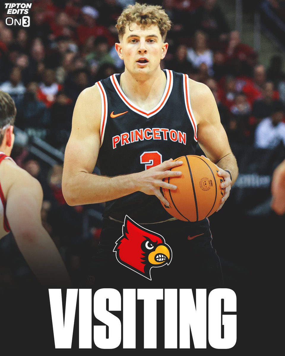Princeton transfer Caden Pierce will take an official visit to Louisville on Tuesday, he told <a href="/on3/"></a>. 

The 6-7 forward and 2023-24 Ivy League Player of the Year has previously visited Duke, Purdue, UConn, and Gonzaga. 

on3.com/news/princeton…