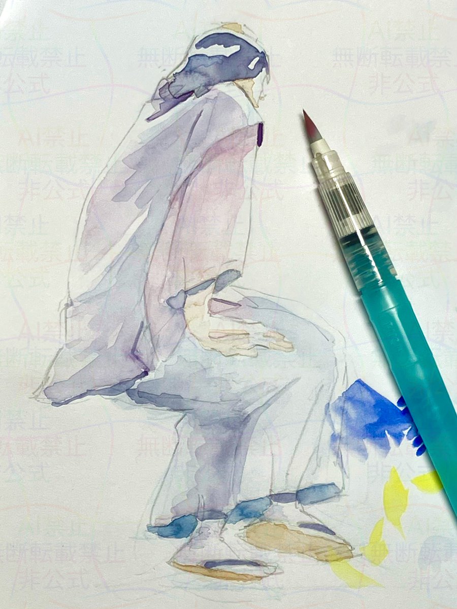 何かには座っている