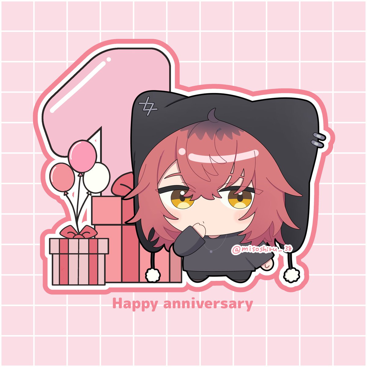 #こぐま菓子展
はるきくん発売1周年おめでとうございます‼️本命のイラストが間に合わなかったので、ちいこはるくんで精一杯お祝いさせてください🧸🎀これからもずっと大好きです〰️💞