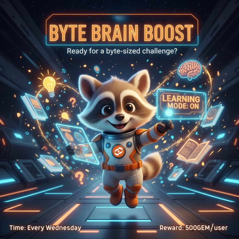 Get ready to boost your brain, DeCenter style.
Starting this week, Byte is rolling out a brand-new mini quiz series — happening every Wednesday on <a href="/GembyByte/">Byte • GEM Community</a>  channel! 👀✨

🎯 How it works:
• Answer the quiz correctly
• Earn 500 GEM per person 💎
• Learn something new while