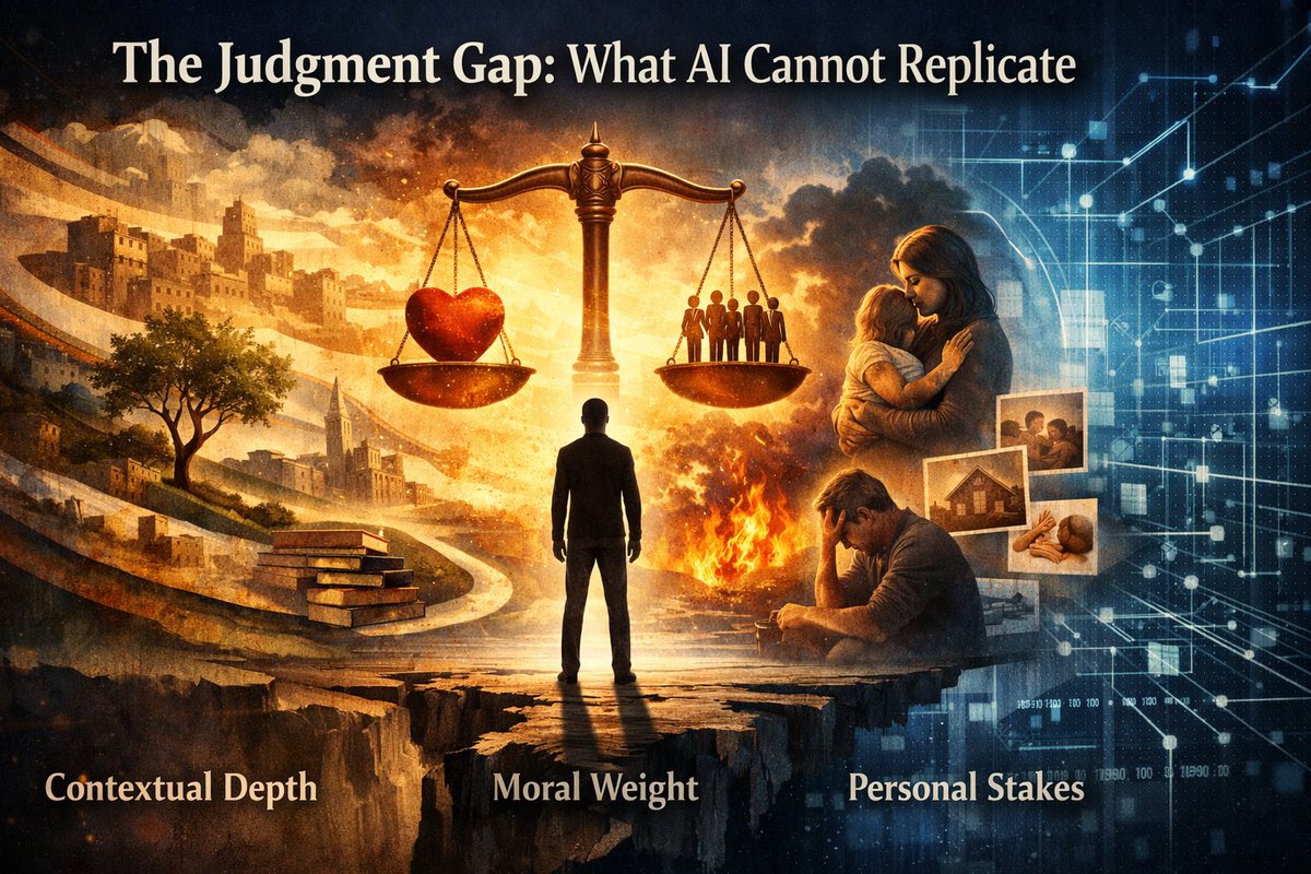 jbherrera's tweet photo. The Judgment Gap: What AI Cannot Replicate https://t.co/OqQflUNDMr https://t.co/DXQcllZ0IV