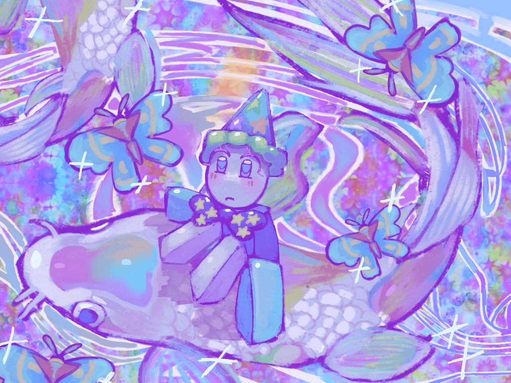 Sakarin_e's tweet photo. 🎉Partytime ~ day 64
koi fishes, and moths hmm....🦋
(insp: kaledoscope-KIKUO)
#gasa4 #GASA4 #snackcore
i like colors and patterns, they are soo mezmerizing to look at https://t.co/Vm31Flzt7J