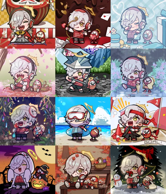 毎月のまとめ👼 #だるまいずごっほ 