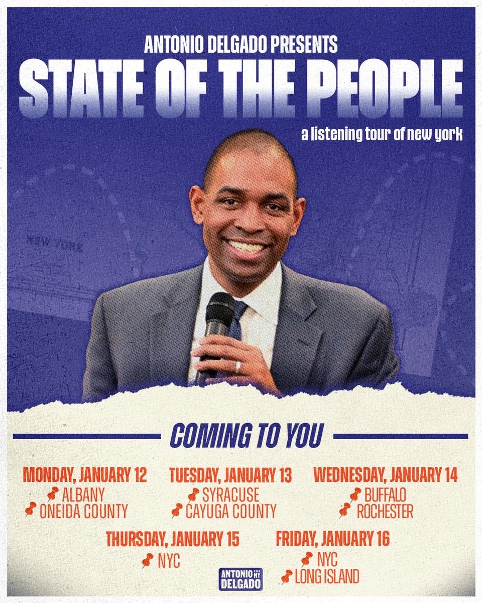 While Albany often talks about New Yorkers, too rarely does it listen to them.

I’m hitting the road to visit Syracuse, Buffalo, Rochester, several rural communities, and all five boroughs in New York City to hear directly from the people about the challenges they face in their