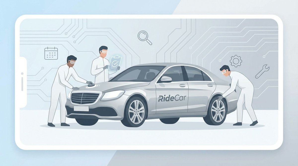 SamadKhancity's tweet image. Ever wonder what keeps RideCar vehicles ready for every executive moment? It’s all about precision: streamlined inspections, real-time maintenance updates, and scheduled deep cleans. We’re behind the scenes so you can shine! #BusinessTravel #CorporateService