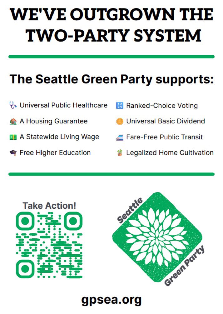 Green Party Seattle 🌻✌️🌍 tweet media