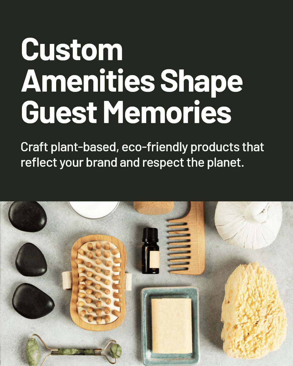 WellLifeShop's tweet photo. Customizing sustainable amenities for boutique hotels crafts memorable guest experiences while honoring the planet. Well Life co-creates eco-friendly, plant-based products that embody your brand and deepen guest connection. https://t.co/NhjfqrjFPS